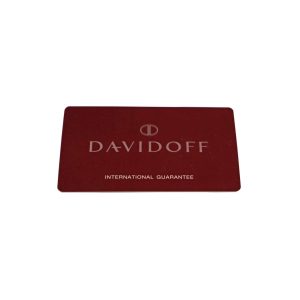 Davidoff Watch International Guarantee Warranty Card