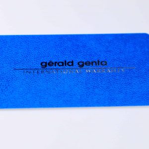 Gérald Genta Watch International Warranty Card