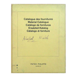 Patek Philippe Master Parts Material Manual Catalogue Vintage
