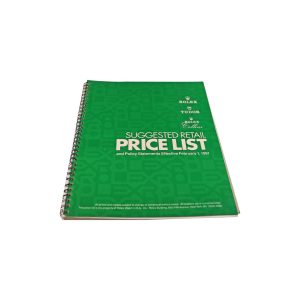 Rolex 1991 Master Dealer Watch Price List Catalog