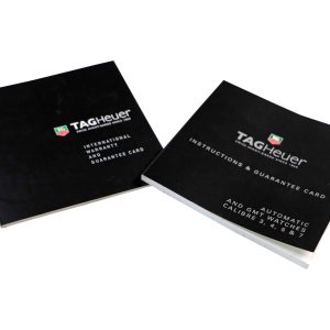 Tag Heuer Watch Warranty Guarantee Card & Instruction Manual Booklets