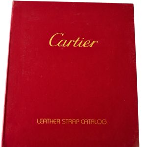 Cartier Leather Strap Watch Binder Master Catalog